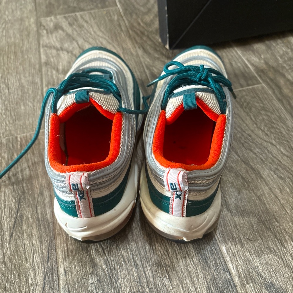 Nike Kids Sneakers in Teal and Orange